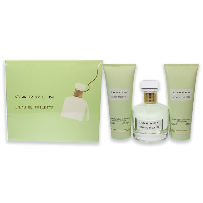 LEau De Toilette by Carven for Women - 3 Pc Gift Set