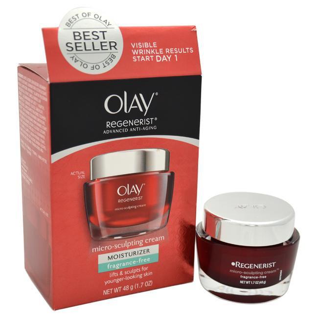 Regenerist Advanced Anti-Aging Micro-Sculpting Cream Fragrance-Free by Olay for Women - 1.7 oz Cream