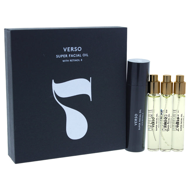 Super Facial Oil Set by Verso for Women - 4 x 0.25 oz Facial Oil