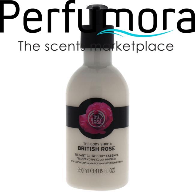 British Rose Instant Glow Body Essence by The Body Shop for Women - 8.4 oz Moisturiser