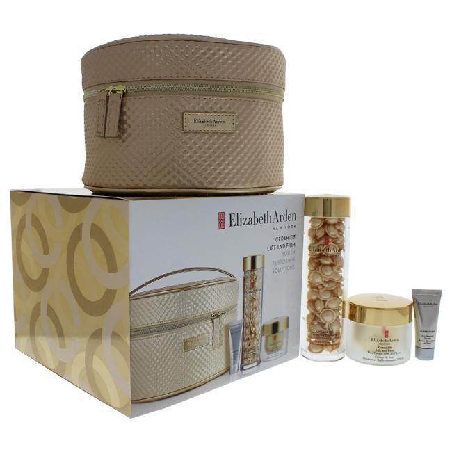 Ceramide Lift and Firm youth Restoring Solutions by Elizabeth Arden for Women - 4 Pc Set 90caps Advan