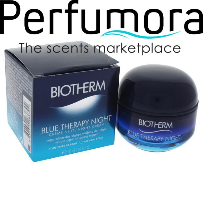 Blue Therapy Night Cream by Biotherm for Women - 1.69 oz Cream