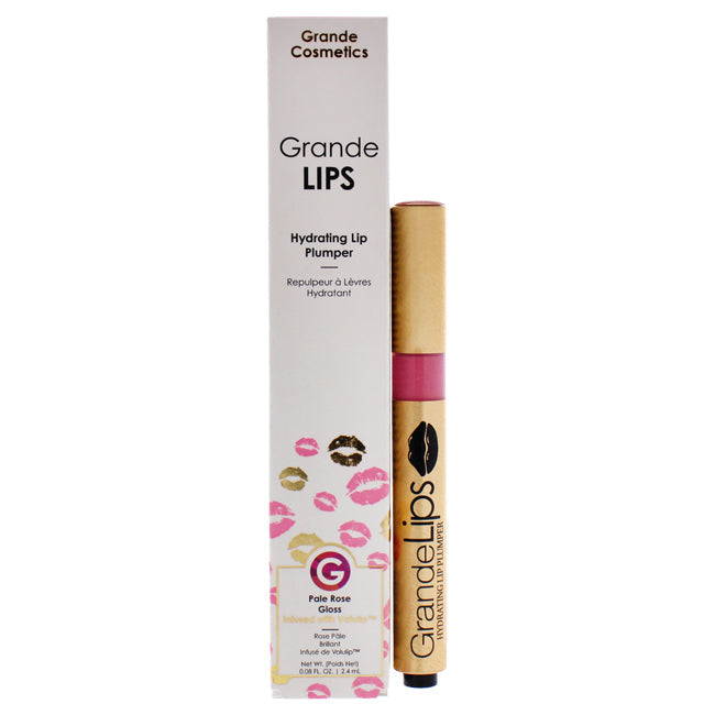 GrandeLIPS Hydrating Lip Plumper - Pale Rose by Grande Cosmetics for Women - 0.08 oz Lip Gloss