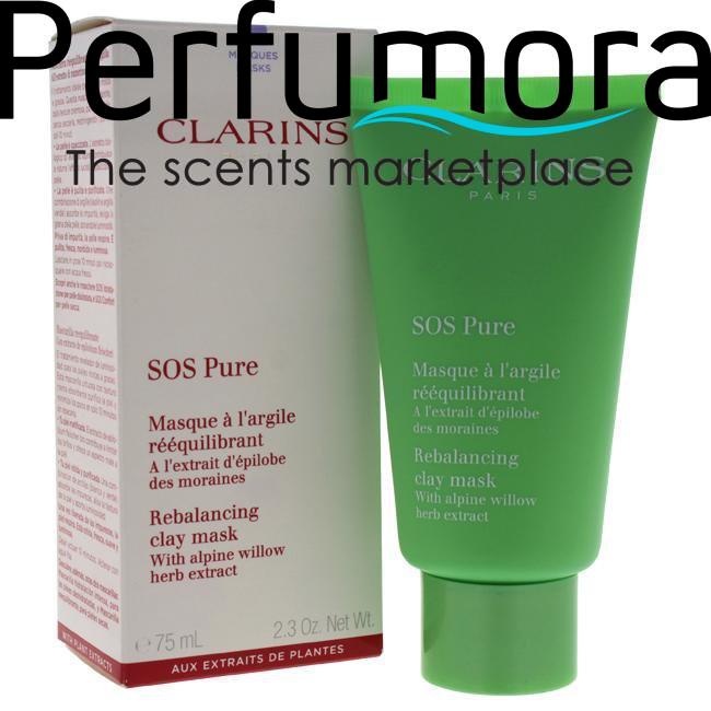 SOS Pure Rebalancing Clay Mask by Clarins for Women - 2.3 oz Mask