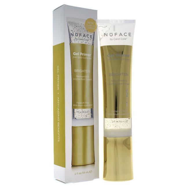 Gel Primer 24K Gold Complex Brighten by NuFace for Women - 2 oz Primer