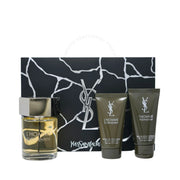 YVES SAINT LAURENT L'HOMME 3 PC Gift Set For MEN