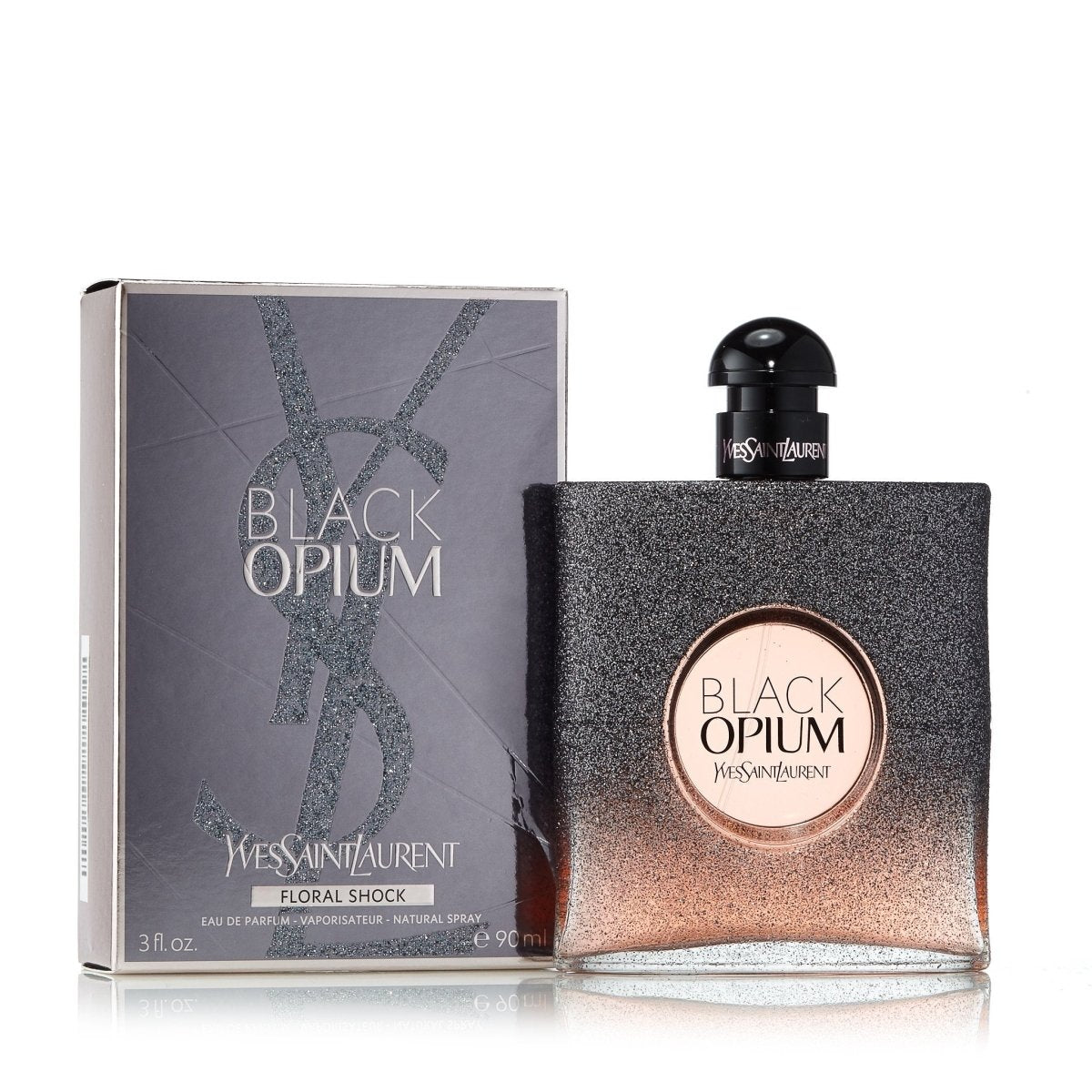 Black Opium Floral Shock Eau de Parfum Spray for Women by Yves Saint Laurent 3.0 oz.