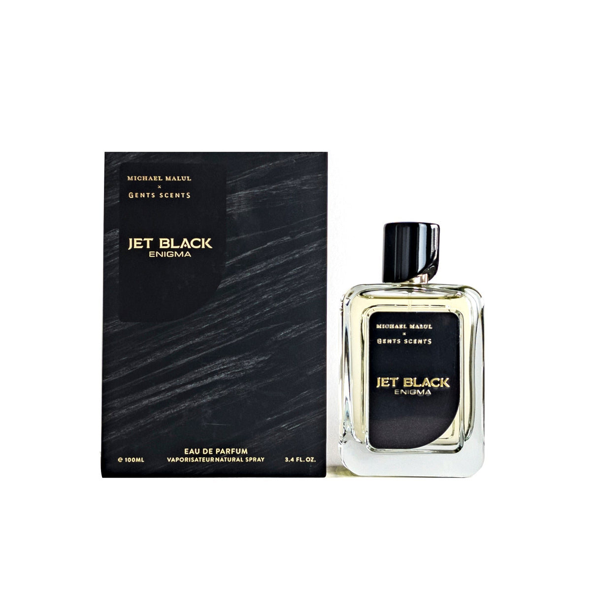 Jet Black Enigma Eau De Parfum Spray For Men By Michael Malul