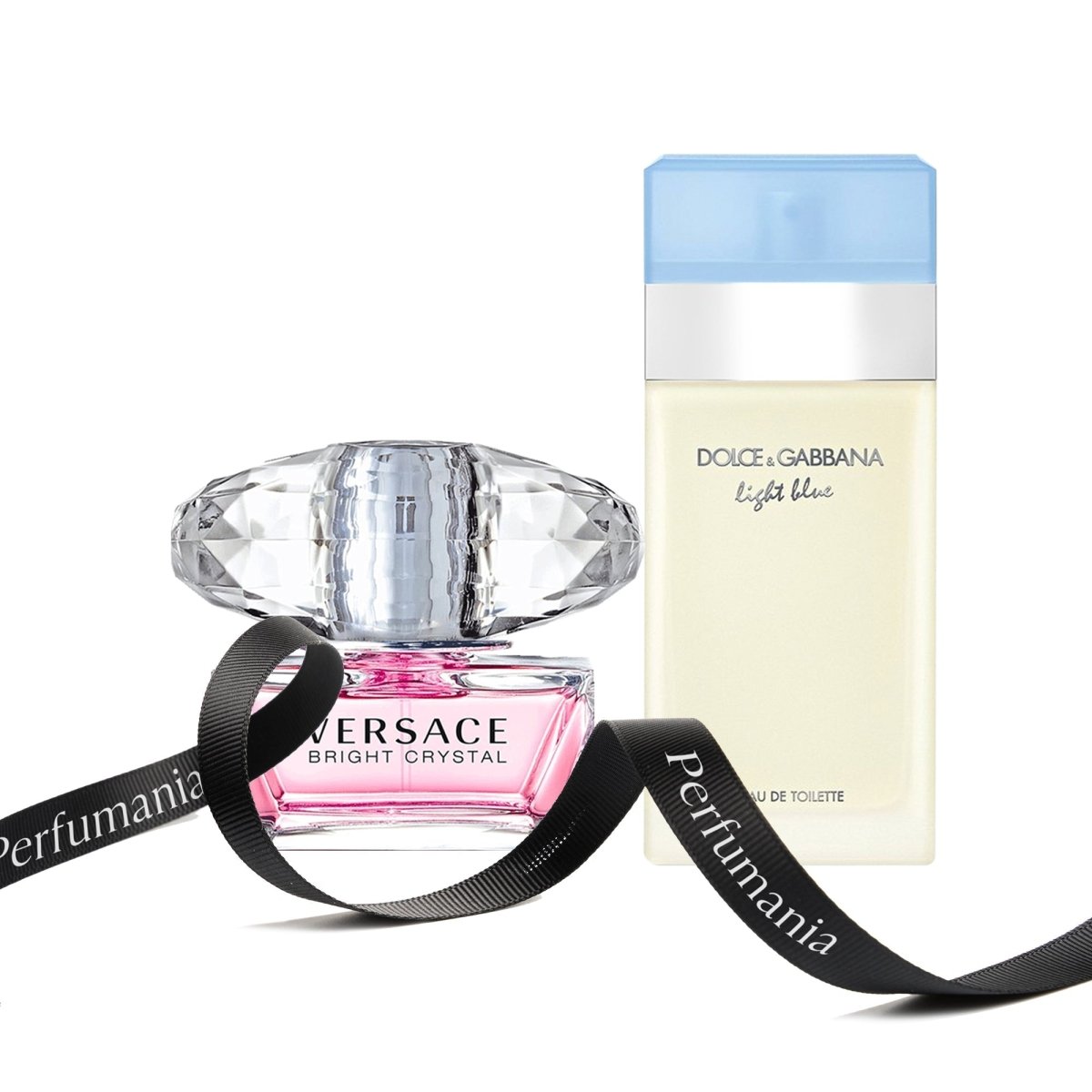 Bundle for Women: Bright Crystal by Versace and Light Blue by D&G