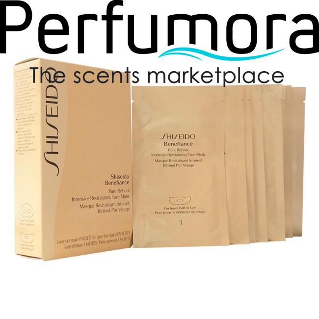 Benefiance Pure Retinol Intensive Revitalizing Face Mask by Shiseido for Unisex - 4 Pairs Mask