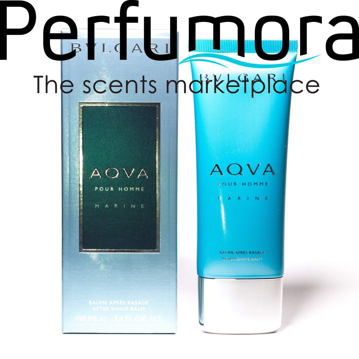 Aqva Marine After Shave Balm for Men by Bvlgari 3.4 oz.