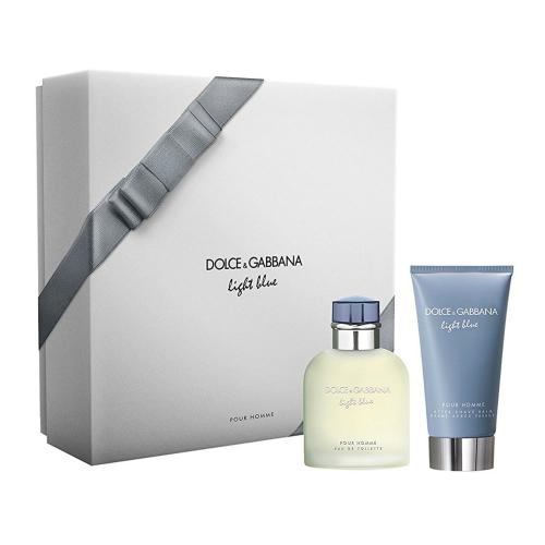 DOLCE & GABBANA LIGHT BLUE 2 PCS SET FOR MEN: 2.5 EDT + 2.5 A/S BALM