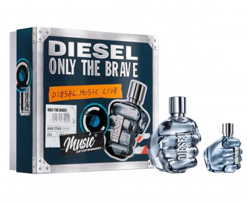 Diesel Only The Brave 2 PCS SET 4.2 oz EDT Spray for Men + 1.1 oz EDT Spray
