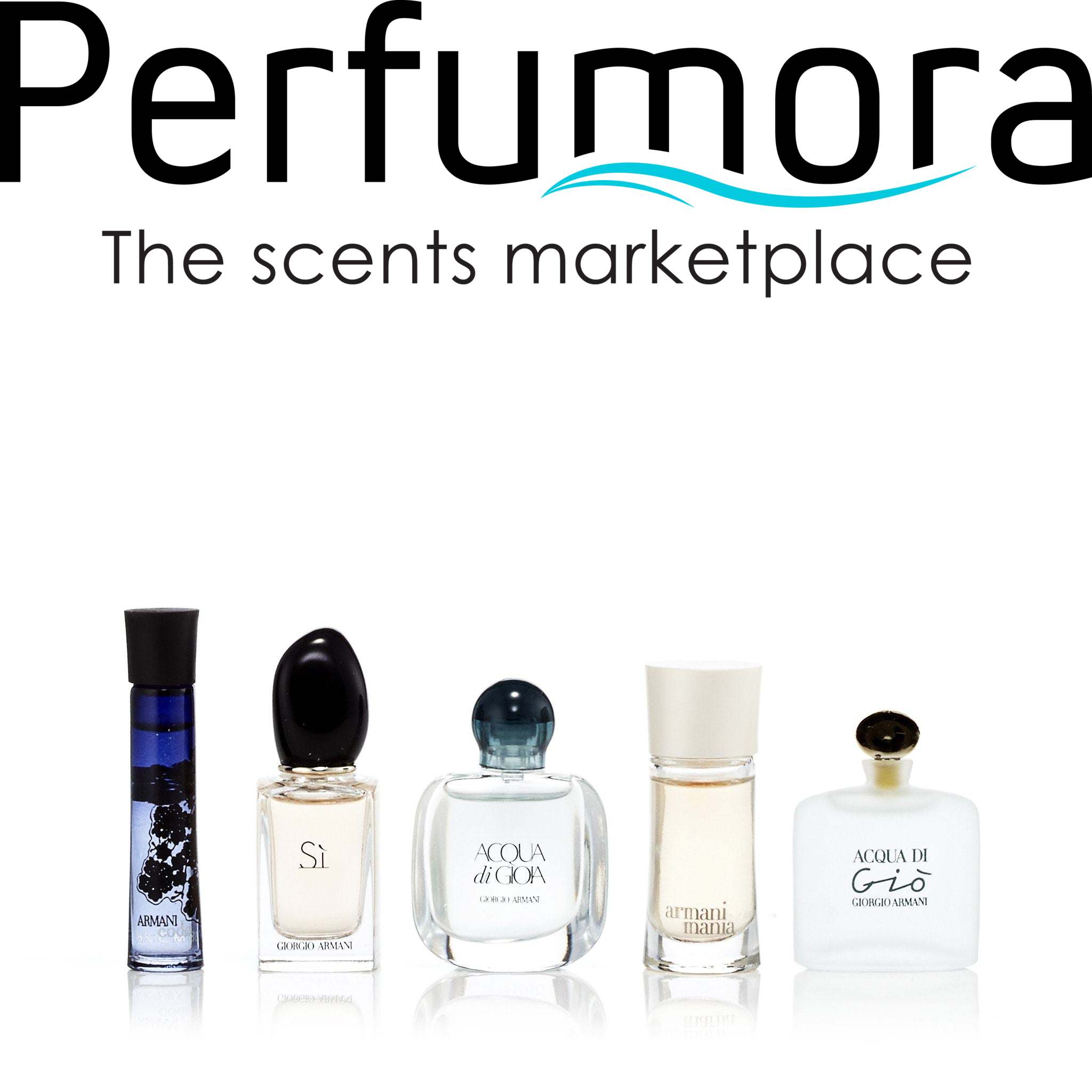 Armani 5Pcs Miniature Set for Women by Giorgio Armani 0.5 oz Each