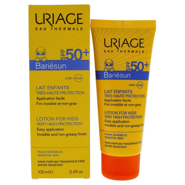 Bariesun Milk Lotion For Kids SPF 50 by Uriage for Kids - 3.4 oz Sunscreen