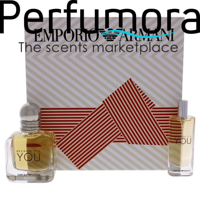 Because It Is You by Emporio Armani for Women - 2 Pc Gift Set