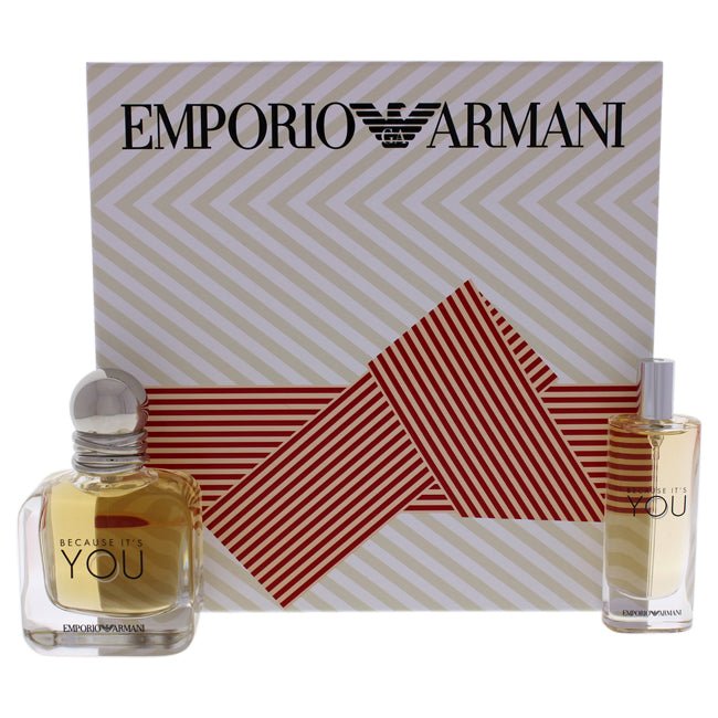 Because It Is You by Emporio Armani for Women - 2 Pc Gift Set