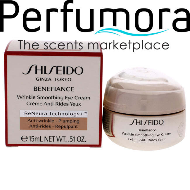 Benefiance Wrinkle Smoothing Eye Cream by Shiseido for Unisex - 0.51 oz Eye Cream