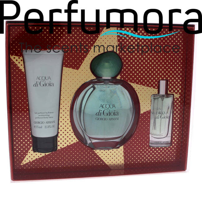 Acqua Di Gioia by Giorgio Armani for Women - 3 Pc Gift Set