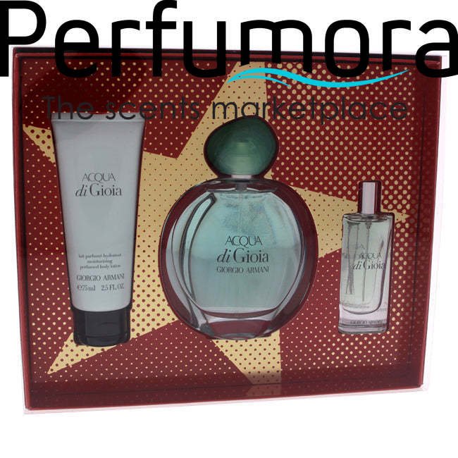 Acqua Di Gioia by Giorgio Armani for Women - 3 Pc Gift Set