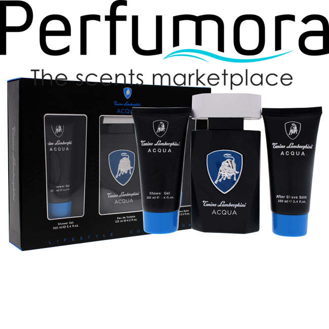 Acqua by Tonino Lamborghini for Men - 3 Pc Gift Set