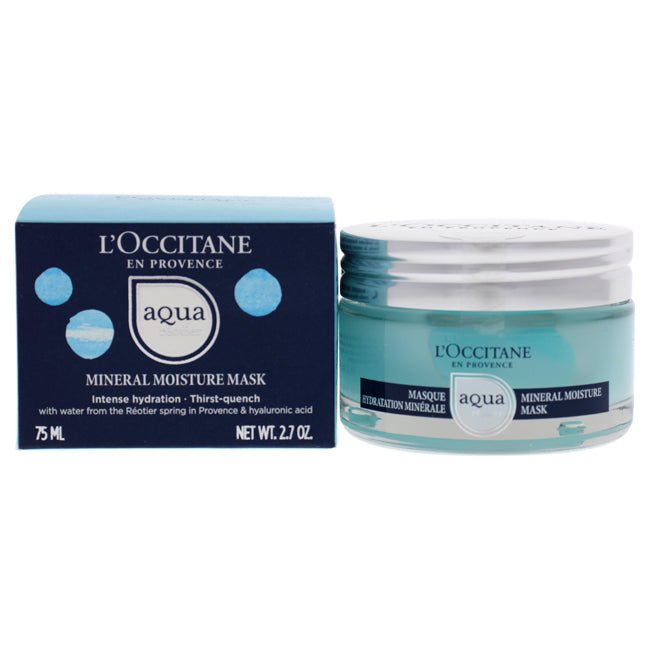 Aqua Reotier Mineral Moisture Mask by LOccitane for Unisex - 2.7 oz Mask