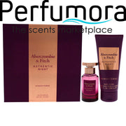 Authentic Night by Abercrombie and Fitch for Women - 2 Pc Gift Set