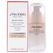 Benefiance Wrinkle Smoothing Day Emulsion SPF 20 by Shiseido for Unisex - 2.5 oz Emulsion