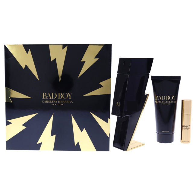 Bad Boy by Carolina Herrera for Men - 3 Pc Gift Set