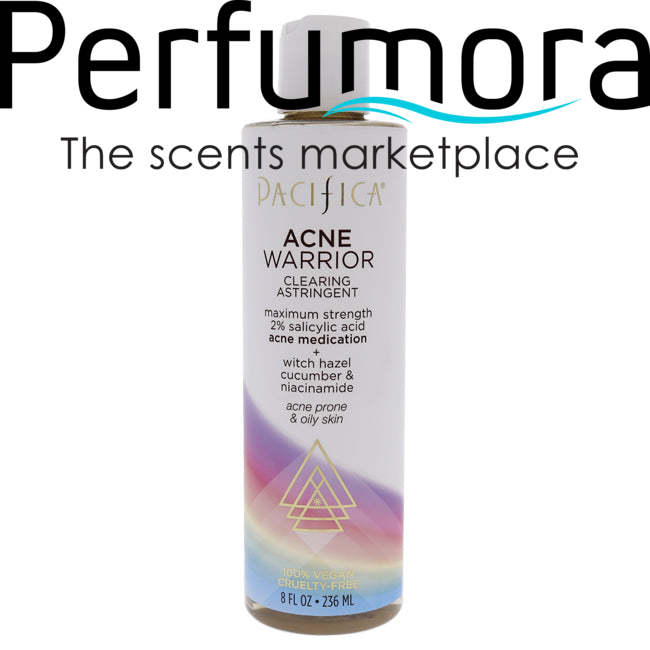 Acne Warrior Clearing Astringent by Pacifica for Unisex - 8 oz Cleanser