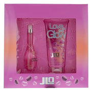 J LO LOVE AT FIRST GLOW 2 PCS SET: 1 OZ EAU DE TOILETTE SPRAY + 6.7 SHOWER GEL (WINDOW BOX)