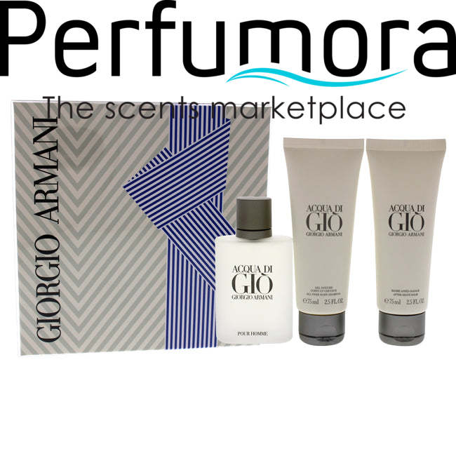 Acqua Di Gio by Giorgio Armani for Men - 3 Pc Gift Set