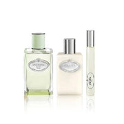 PRADA LES INFUSIONS DE IRIS 3 PCS SET: 3.4 EAU DE PARFUM SPRAY + 0.3 OZ EAU DE PARFUM ROLLERBALL + 3.4 BODY LOTION