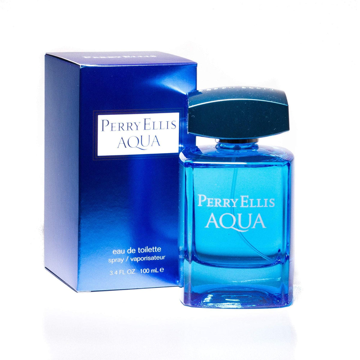 Aqua Eau de Toilette Spray for Men by Perry Ellis 3.4 oz.