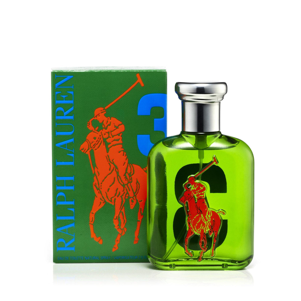 Ralph Lauren Big Pony Green 3 Eau de Toilette Mens Spray 2.5 oz. 