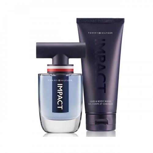 TOMMY HILFIGER IMPACT 2 PCS SET FOR MEN: 1.7 EDT + 3.4 HAIR AND BODY WASH