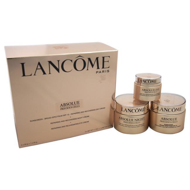 Absolue Precious Cells Repairing And Recovering Day-Night and Eyes Ritual by Lancome for Unisex - 3 P