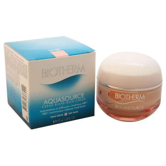 Aquasource 48H Continuous Release Hydration Rich Cream - Dry Skin by Biotherm for Unisex - 1.69 oz C