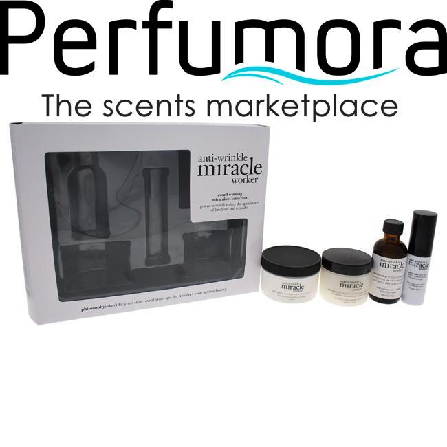 Anti-Wrinkle Miracle Worker Collection by Philosophy for Unisex - 3 Pc Kit 2oz Miraculous Anti-Aging