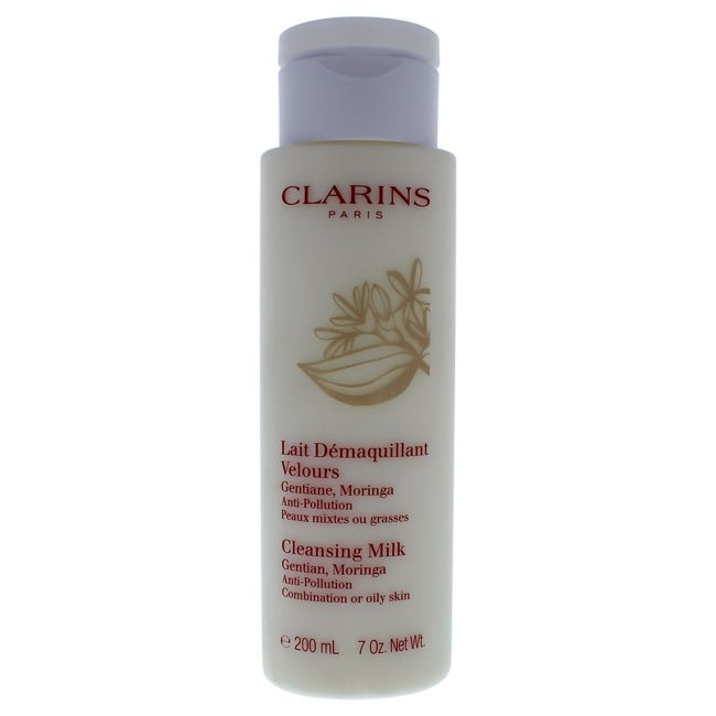 Anti-Pollution Cleansing Milk with Gentian Moringa by Clarins for Unisex - 7 oz Cleansing Milk