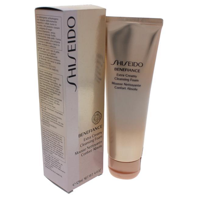 Benefiance Extra Creamy Cleansing Foam by Shiseido for Unisex - 4.4 oz Cream