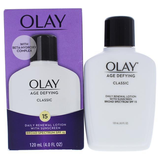 Age Defying Protective Renewal Lotion SPF 15 by Olay for Women - 4 oz Lotion
