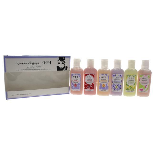 Avojuice Breakfast At Tiffanys Set by OPI for Women - 6 Pc Set 6 x 1oz Avojuice Hand and Body Lotion