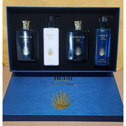TEQUILA BLEU 4 PCS SET FOR MEN: 3.4 EAU DE PARFUM + 3.4 AFTER SHAVE + 8.5 BODY LOTION + 8.5 SHOWER GEL